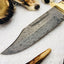 Exquisite Handmade Raindrop Pattern Damascus Steel Hunting Knife - Korvel