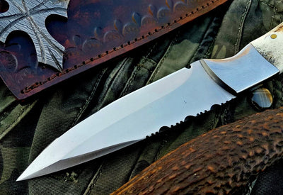 Premium Custom D2 Tool Steel Skinning Knife for Hunters - Korvel