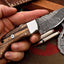 Premium Custom Damascus Steel Hunting and Camping Knife - Korvel