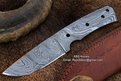 Premium Handcrafted Damascus Steel Blank Blade - Korvel