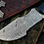 Hunted Inspired – 10" Damascus Steel Survival Knife with Buffalo Horn Handle - Korvel