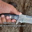 Premium Handcrafted Damascus Tanto Knife with Leather Sheath - Korvel