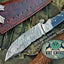 Premium Custom Damascus Steel Hunting and Skinning Knife - Korvel
