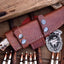 Premium Handcrafted Damascus Steel Deer Hunting Knife with Sheep Horn Grip - Korvel