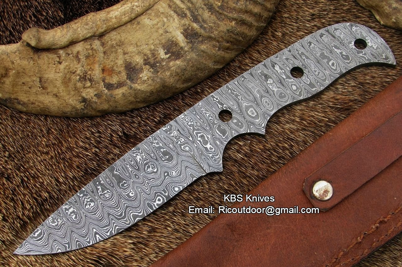 Premium Handcrafted Damascus Steel Blank Blade - Korvel