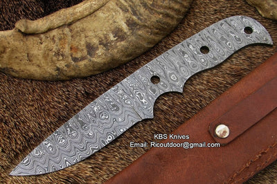 Premium Handcrafted Damascus Steel Blank Blade - Korvel