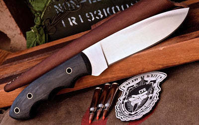 Premium Handmade D2 Bushcraft Skinner Knife for Hunters - Korvel