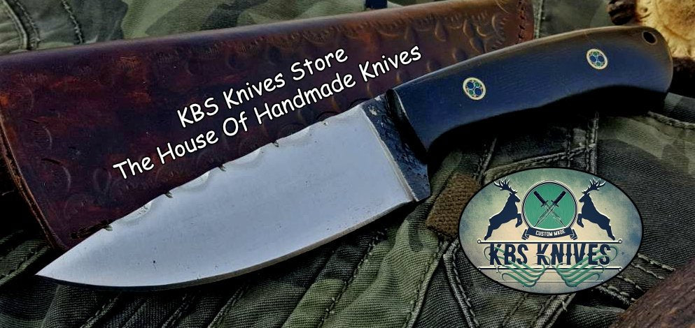 Premium Custom 1095 High Carbon Steel Hunting and Skinning Knife - Korvel