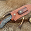 The Ultimate Boar Slayer: Custom D2 Steel Fixed-Blade Hunting Knife with Exotic Wood Handle | 11.5 Inches | KBS Knives - Korvel