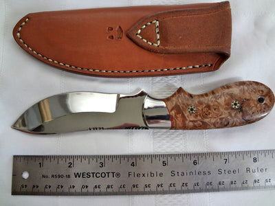 Artisan Crafted D2 Steel Skinner Knife with Polished Finish - Korvel