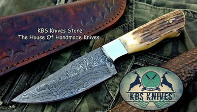 Artisan Crafted Damascus Steel EDC Skinning Knife - Korvel