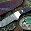 Artisan Crafted Damascus Steel Skinner Knife with Sheep Horn Handle - Korvel