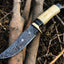 Premium Custom Handmade Damascus Steel Hunting Knife - Korvel