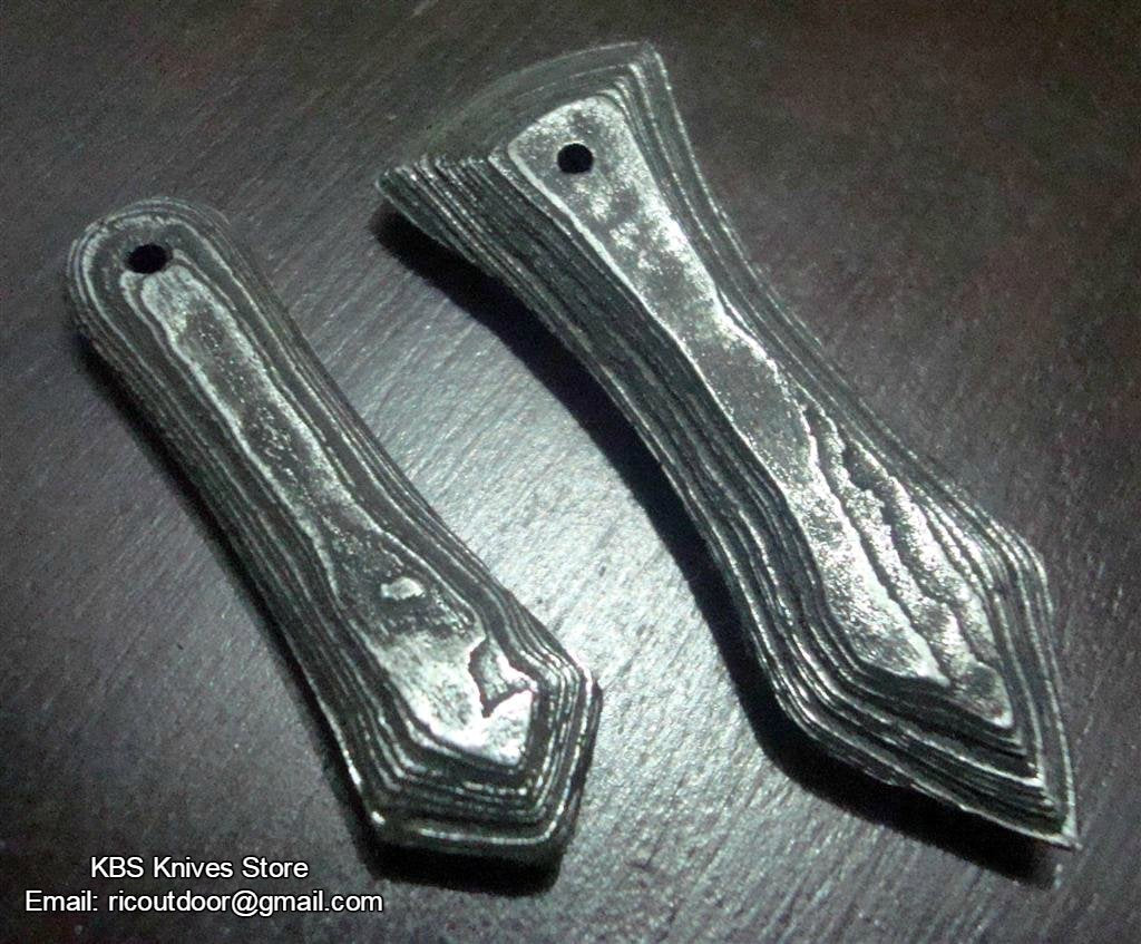Vintage-Inspired Damascus Drop Pendants for Timeless Elegance - Korvel