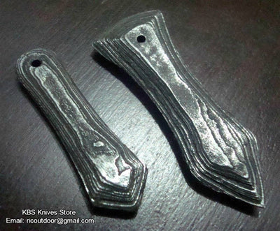 Vintage-Inspired Damascus Drop Pendants for Timeless Elegance - Korvel