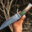 Exquisite Custom Handmade Damascus Steel Hunting Knife - Korvel
