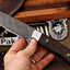 Premium Custom Damascus Steel Hunting and Camping Knife - Korvel