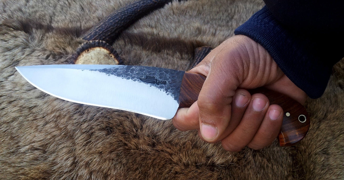 KBS Knives: Premium Custom Hand-Forged Hunting Knife | 10-Inch 1095 Steel - Korvel