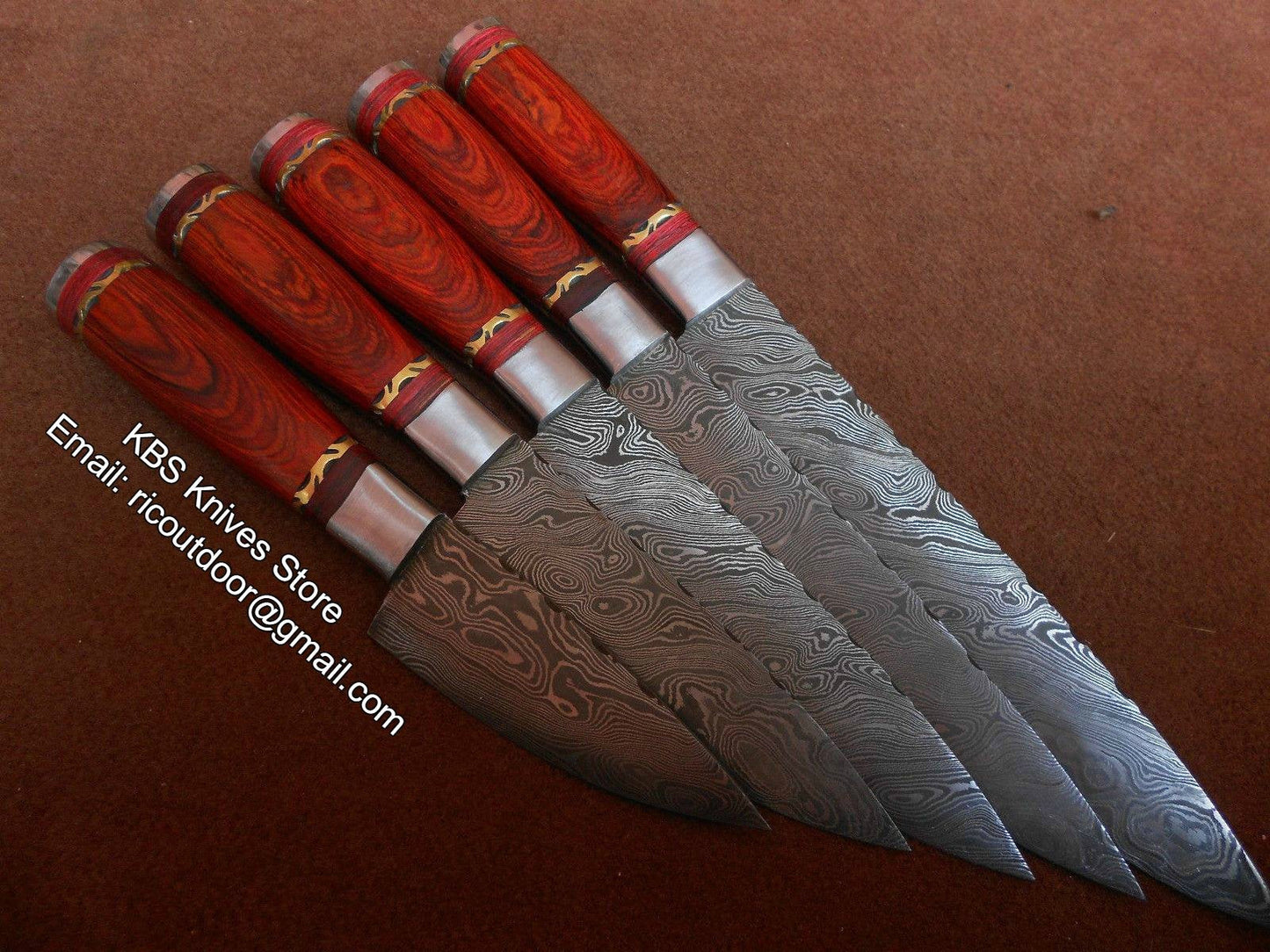 Premium Handcrafted Damascus Steel Knife Set - Korvel