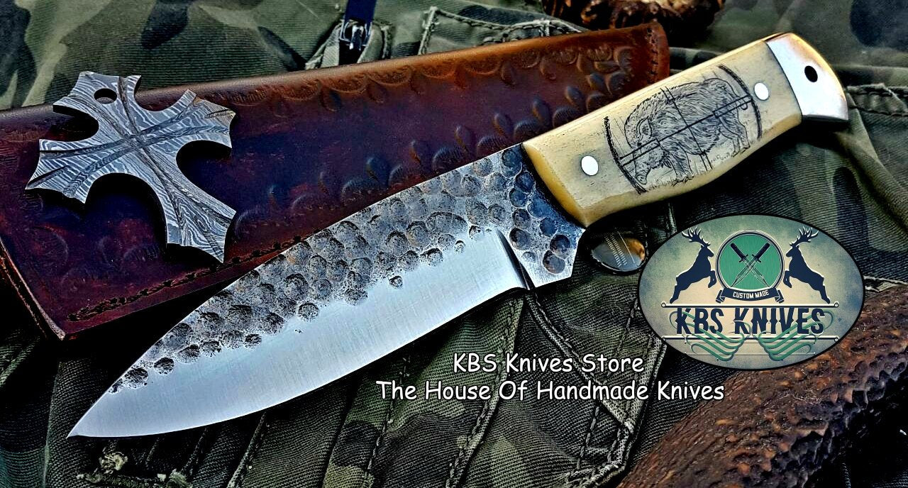 Artisan Forged 1095 High Carbon Steel Hunting Knife for Outdoor Adventures - Korvel