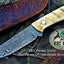 Artisan Crafted Damascus Steel Hunting and Skinning Knife - Korvel