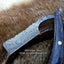 Exquisite Antique Shaving Razor with Damascus Steel Blade & Luxurious Pakka Wood Handle - Includes Elegant Leather Case - Korvel