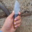 Premium Damascus Steel Deer Skinning Knife – 7 Inch Drop Point with Olivewood Grip - Korvel