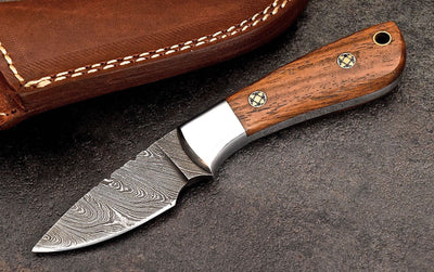 Premium Custom Damascus Steel Hunting and Camping Knife - Korvel