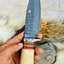 Premium Custom Big Hunting Knife with Exquisite Damascus Steel Blade - Korvel