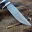 Premium Stealth Hunter Custom Damascus Fixed-Blade Knife - 10" Hunting Essential - Korvel