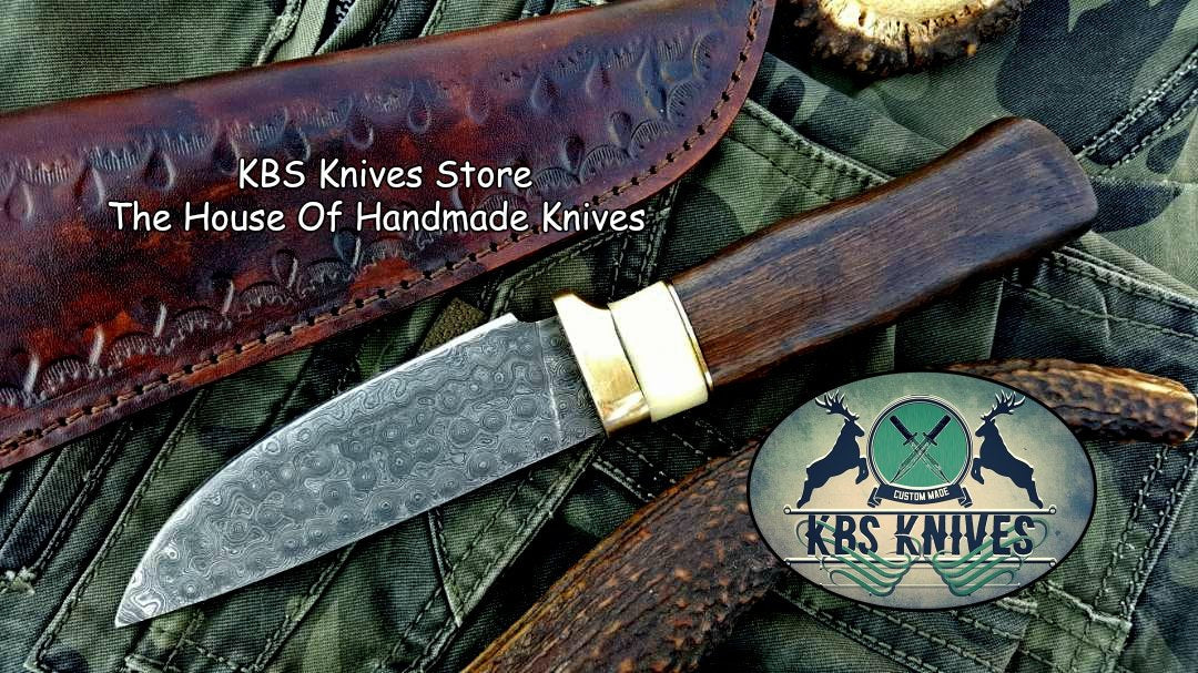 Artisan Crafted Damascus Steel Skinning Knife for Hunters - Korvel