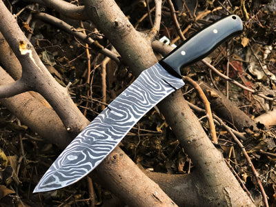 Premium Custom Handmade Damascus Steel Hunting Knife - 13.5 Inches - Korvel