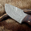 Premium Damascus Steel Skinning Knife with Rosewood Handle - 7.5-inch Precision Tool - Korvel