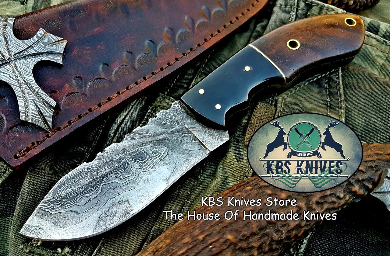 Premium Handcrafted Damascus Steel Skinner Knife - Korvel