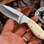 Premium D2 Steel Skinning Knife with Camel Bone Handle - Korvel