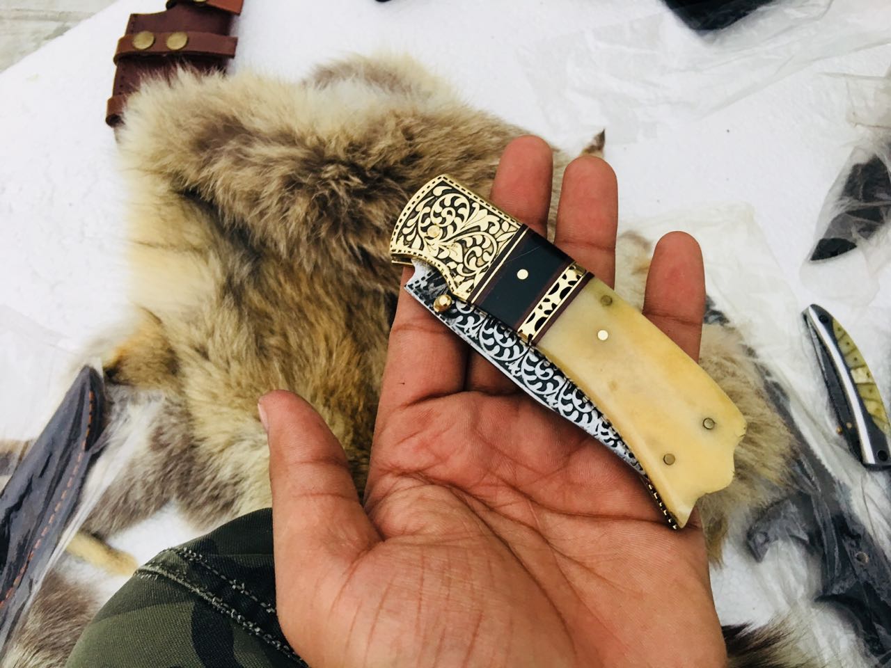 Artisan Crafted D2 Steel Folding Pocket Knife - Korvel