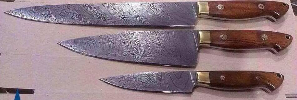 Artisan Crafted Damascus Steel Chef Knife Collection - Korvel