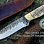 Artisan Forged 1095 High Carbon Steel Hunting Knife for Outdoor Adventures - Korvel