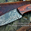 Premium Custom Damascus Steel Hunting and Skinning Knife - Korvel