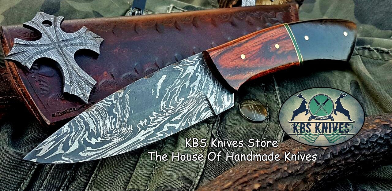 Premium Custom Damascus Steel Hunting and Skinning Knife - Korvel