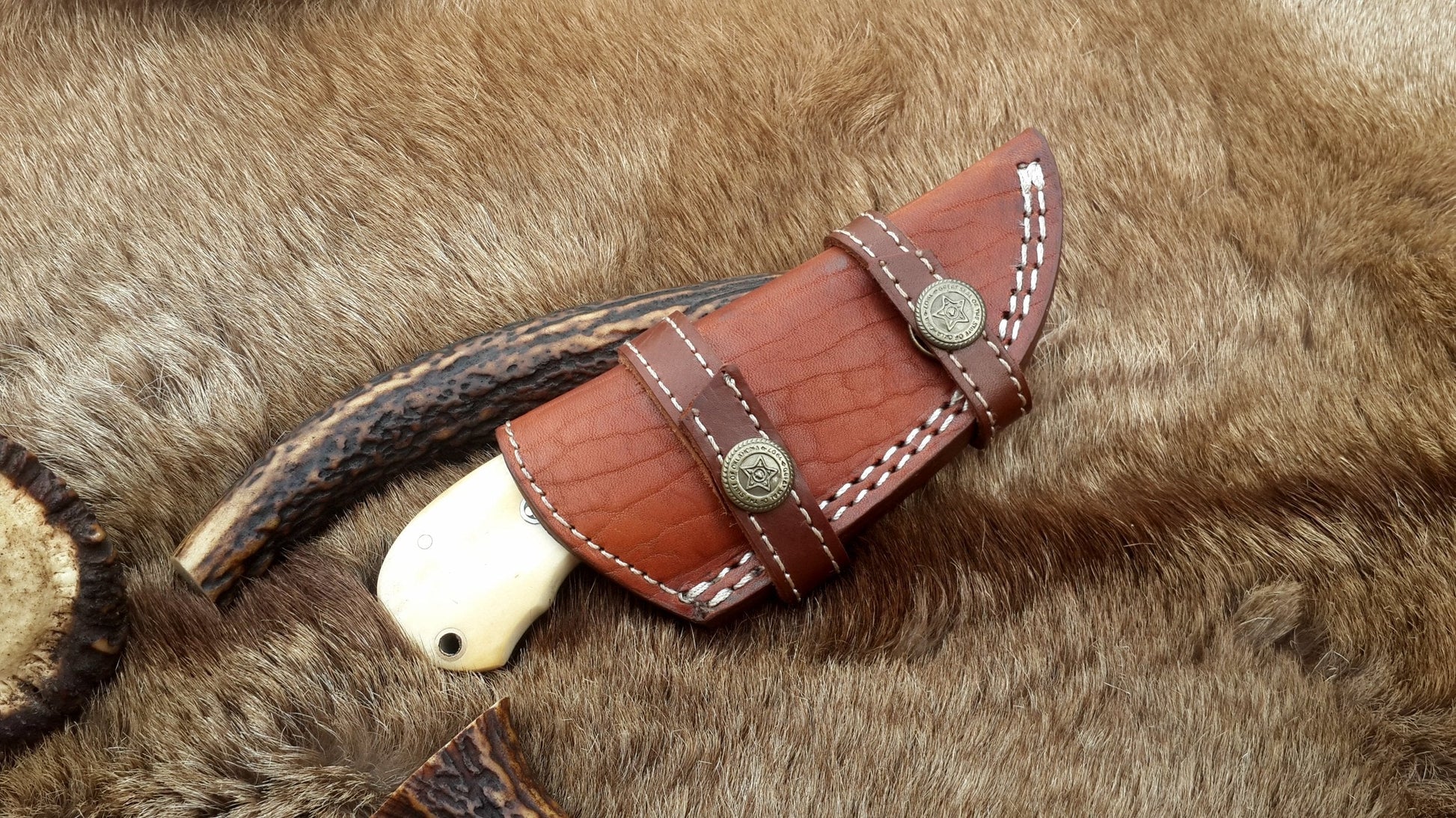 Premium D2 Steel Deer Skinning Knife – 6.5 Inch Compact Design with Bone Grip - Korvel