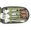 Juego de utensilios de cocina portátil para campamento de 8 piezas