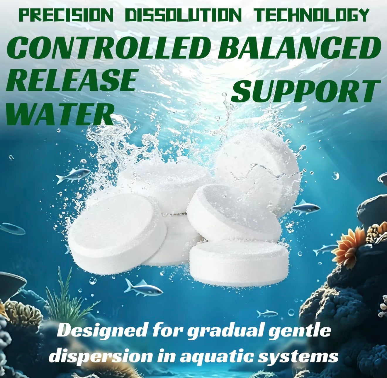 Tabletas de Purificación AquaClear para Entornos Acuáticos Más Claros