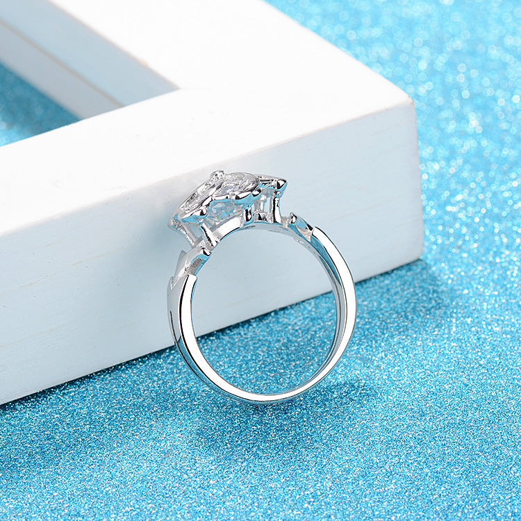 Galadriel Nenya Ring of Water Hobbit Elf Three Rings Great Rings Fashion Women Girl Jewelry High Quality Fan Gift - Korvel