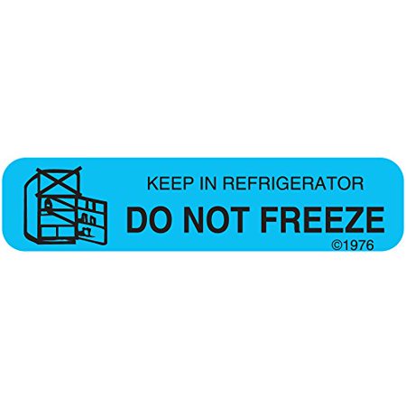 Pharmex Permanent Paper Labels - Blue, 1 9/16" x 3/8"