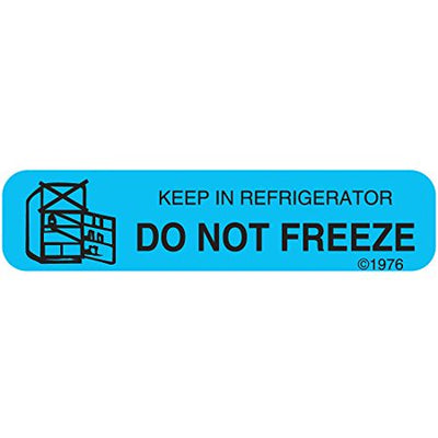 Pharmex Permanent Paper Labels - Blue, 1 9/16" x 3/8"