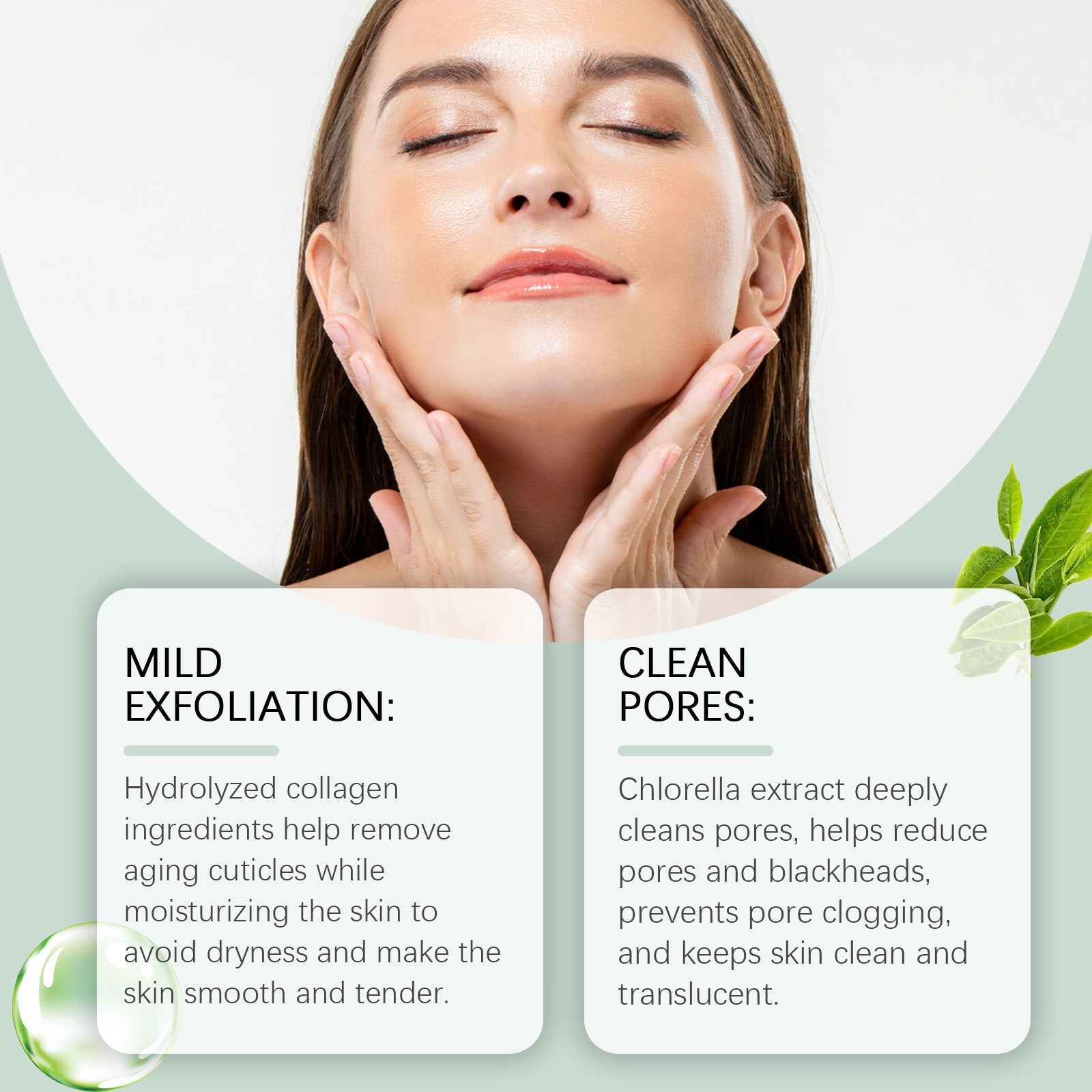 Herbal Cleansing Gel For Gentle Skin Care, Cleansing, Hydrating And Pore Narrowing Facial Treatment - Korvel