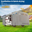 Umbrauto Class A RV Cover Upgraded Heavy Duty 7 Layers Top Windproof Breathable Class A Motorhome Camper Cover,Grey - Korvel