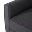 Smoke Fabric Push Back Chair for Elegant Home Décor - Korvel