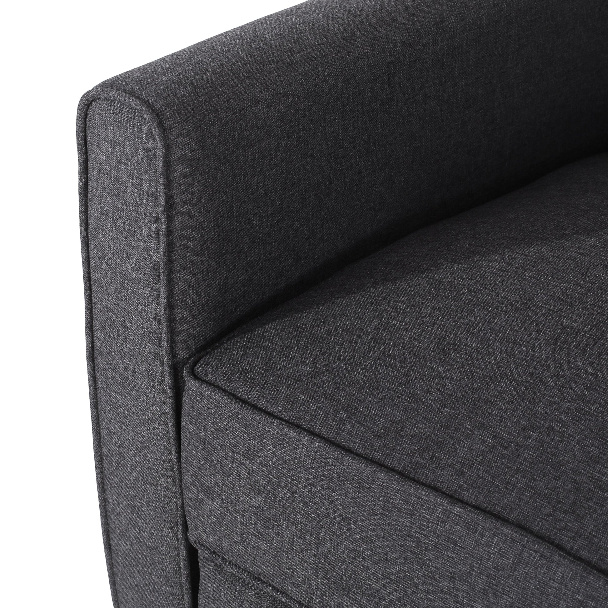 Smoke Fabric Push Back Chair for Elegant Home Décor - Korvel